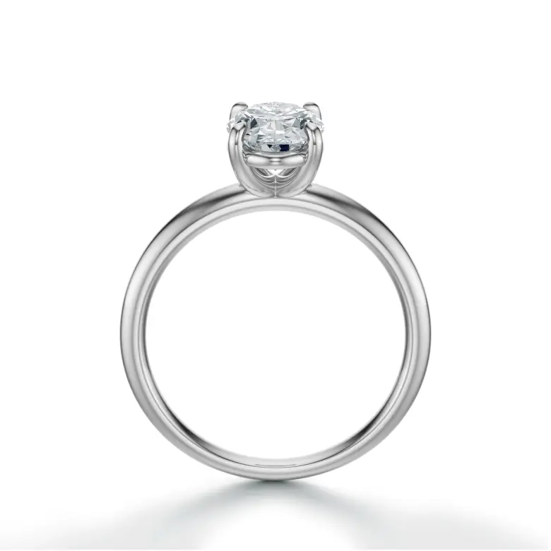 Pierścionek z dużym diamentem białe złoto SBPZ_040